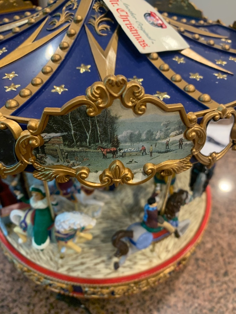Mr. Christmas Vintage Musical Carousel - Picture 4 of 8